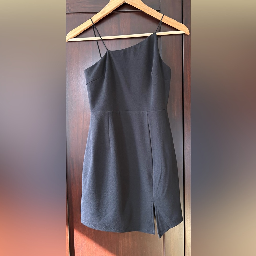 Lulu's Black Asymmetrical Dress